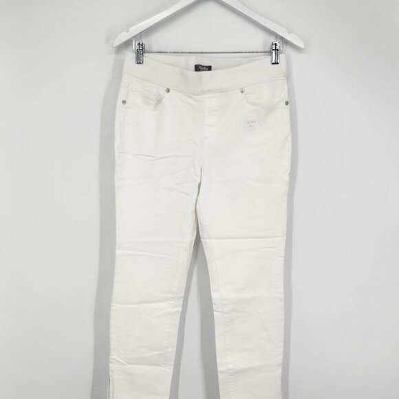 Martha Stewart White Skinny Pants Modern Design - Picture 5 of 8